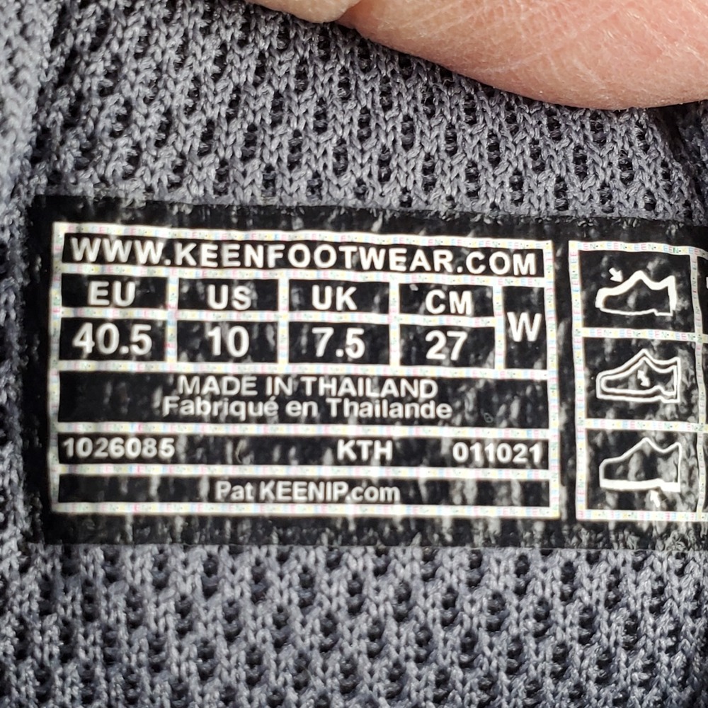 Keen Ridge Flex Mid Womens Hiking Boots Sz 10 Steel Gray Porcelain Waterproof - Picture 5 of 12